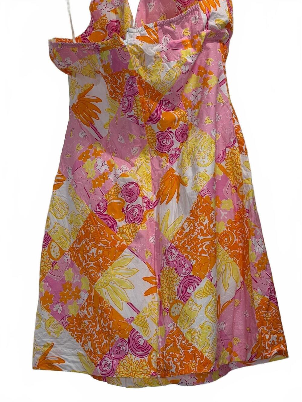 Y2K Lilly Pulitzer Vintage Glow In The Dark Patchwork Dress 12